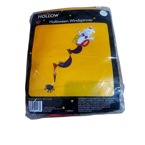 VTG 3D Ghost Parachute Nylon outdoor Windsock Halloween Bat, BOO, wind spinner - Picture 2 of 6